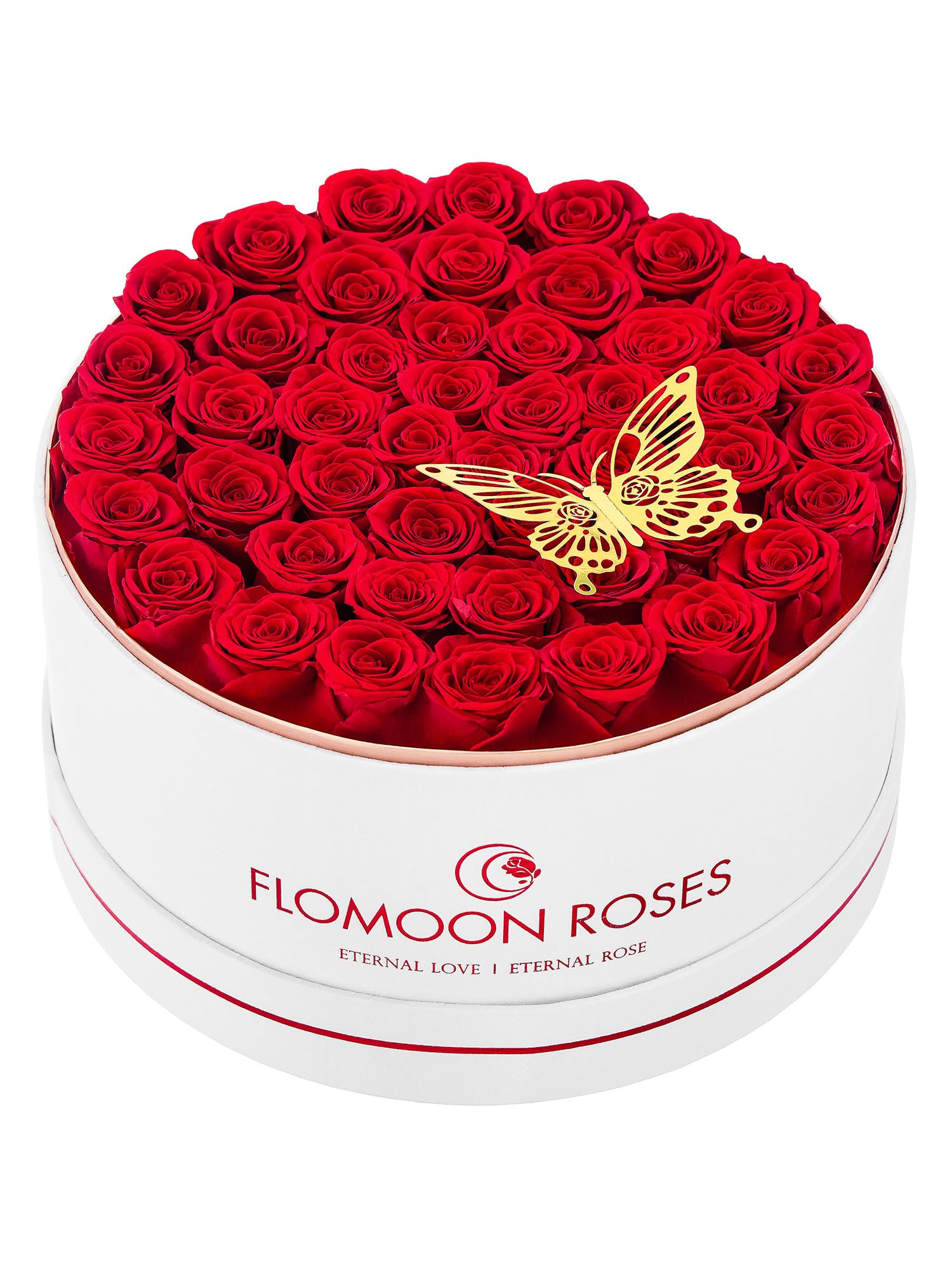 Amazon.com: Flomoon Preserved Roses 47-Piece Real Forever Flowers